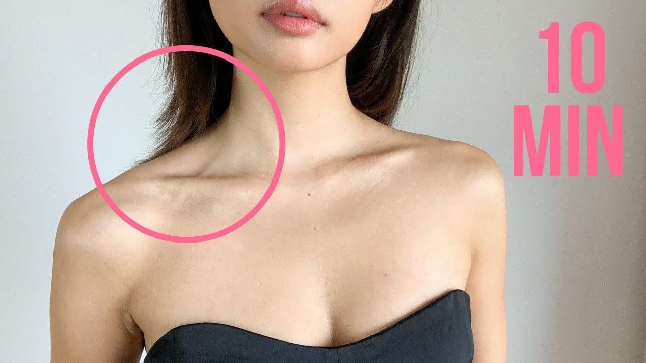 10 MIN EXERCISE & STRETCH FOR SHOULDERS, NECK & THE COLLARBONE AREA ~ Emi - YouTube