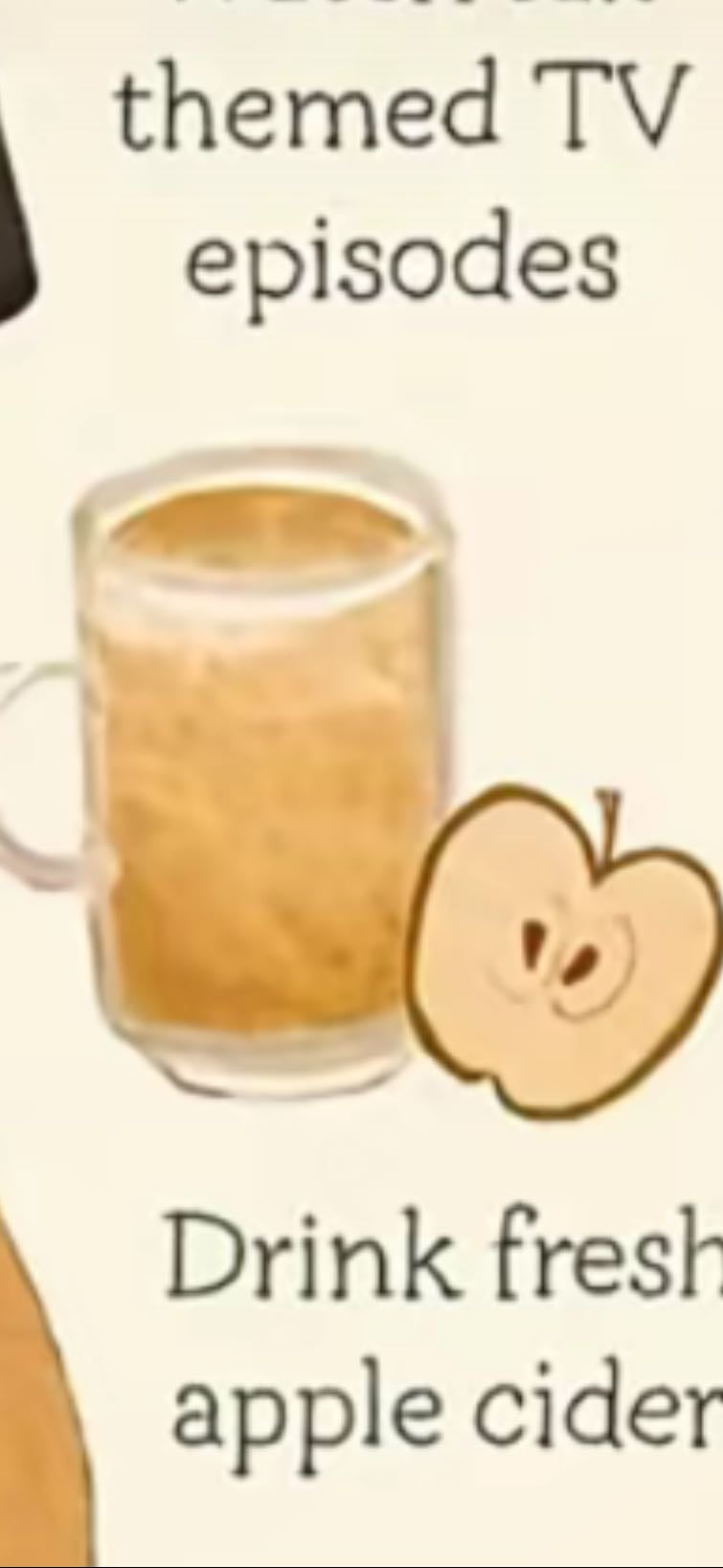 Drink fresh cider