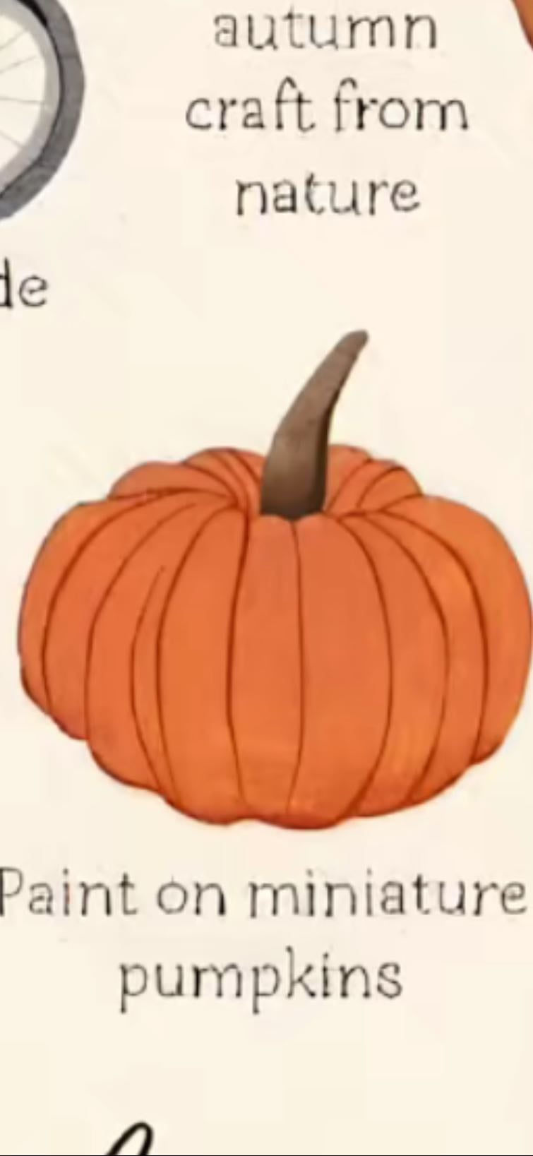 Paint mini pumpkins