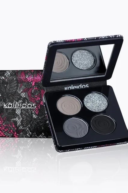 Kaleidos - Smokey Nostalgia Collection 4-Color Eyeshadow Palette - Black Jasmine