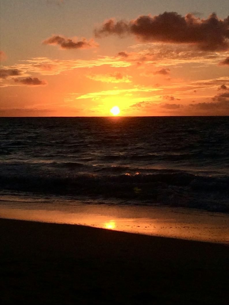ver el atardecer