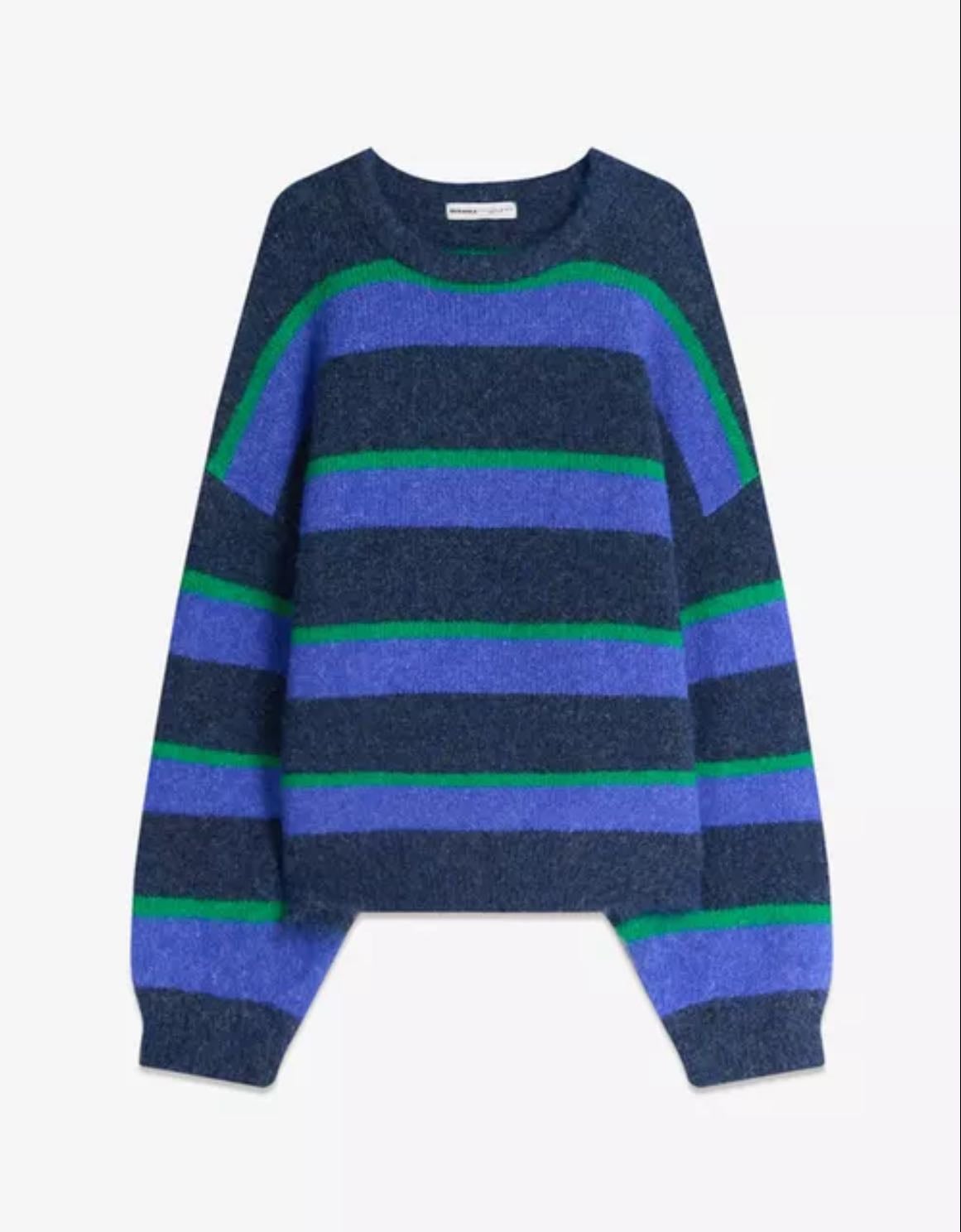 bershka multi stripe sweater - €29,99