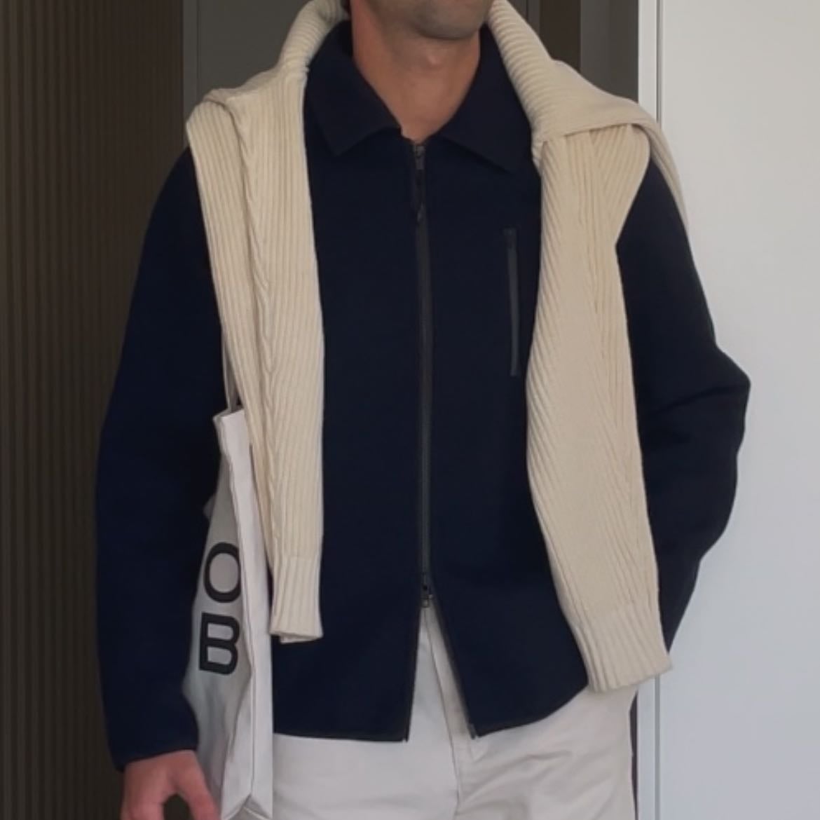 Anderson Jacket - Navy Wool - Percival Menswear