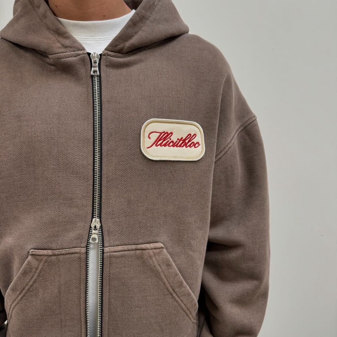 Boxy Zipped Hoodie - Illicit Bloc
