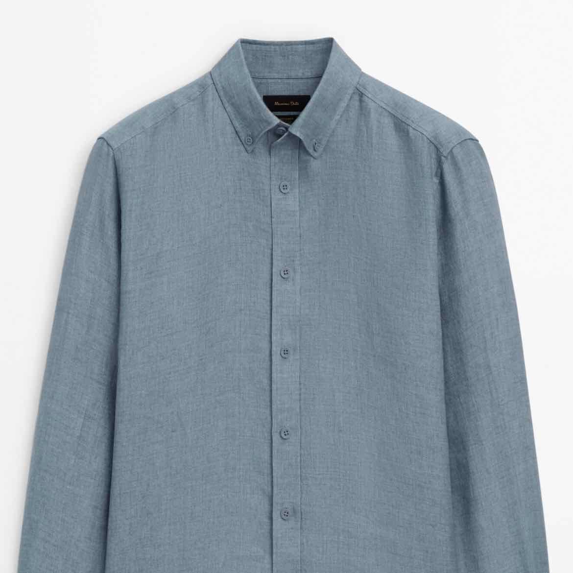 Light Blue Shirt - Massimo Dutti