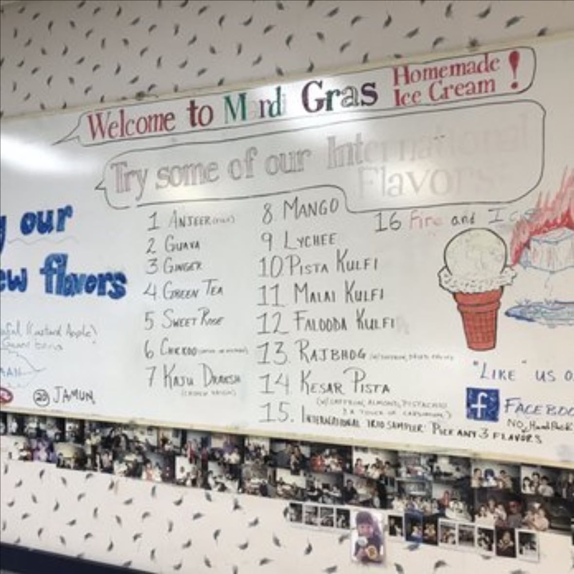Mardi Gras Homemade Ice Cream