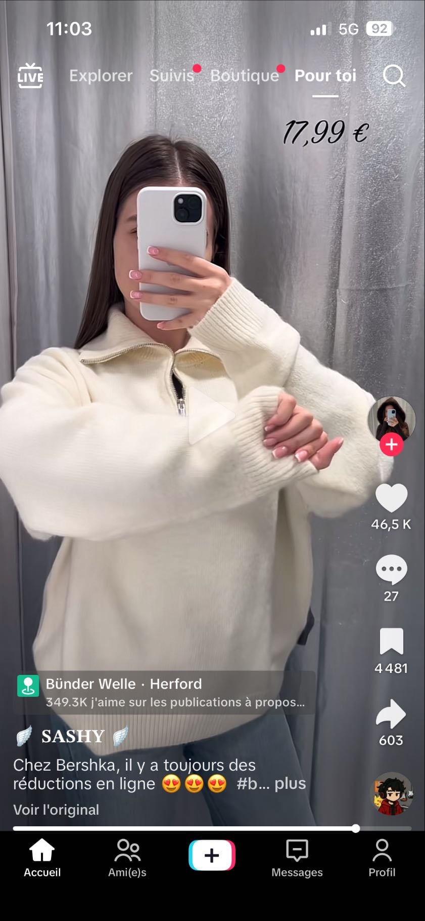 Pull blanc - Bershka