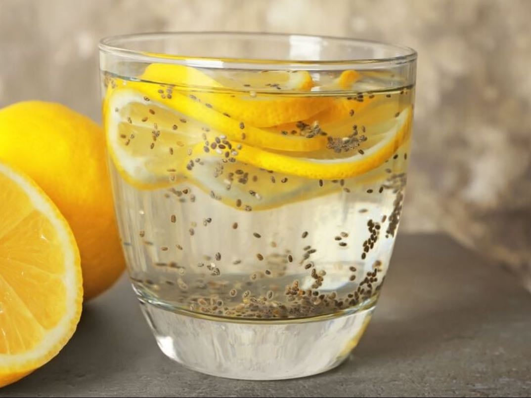Eau citron graines de chia