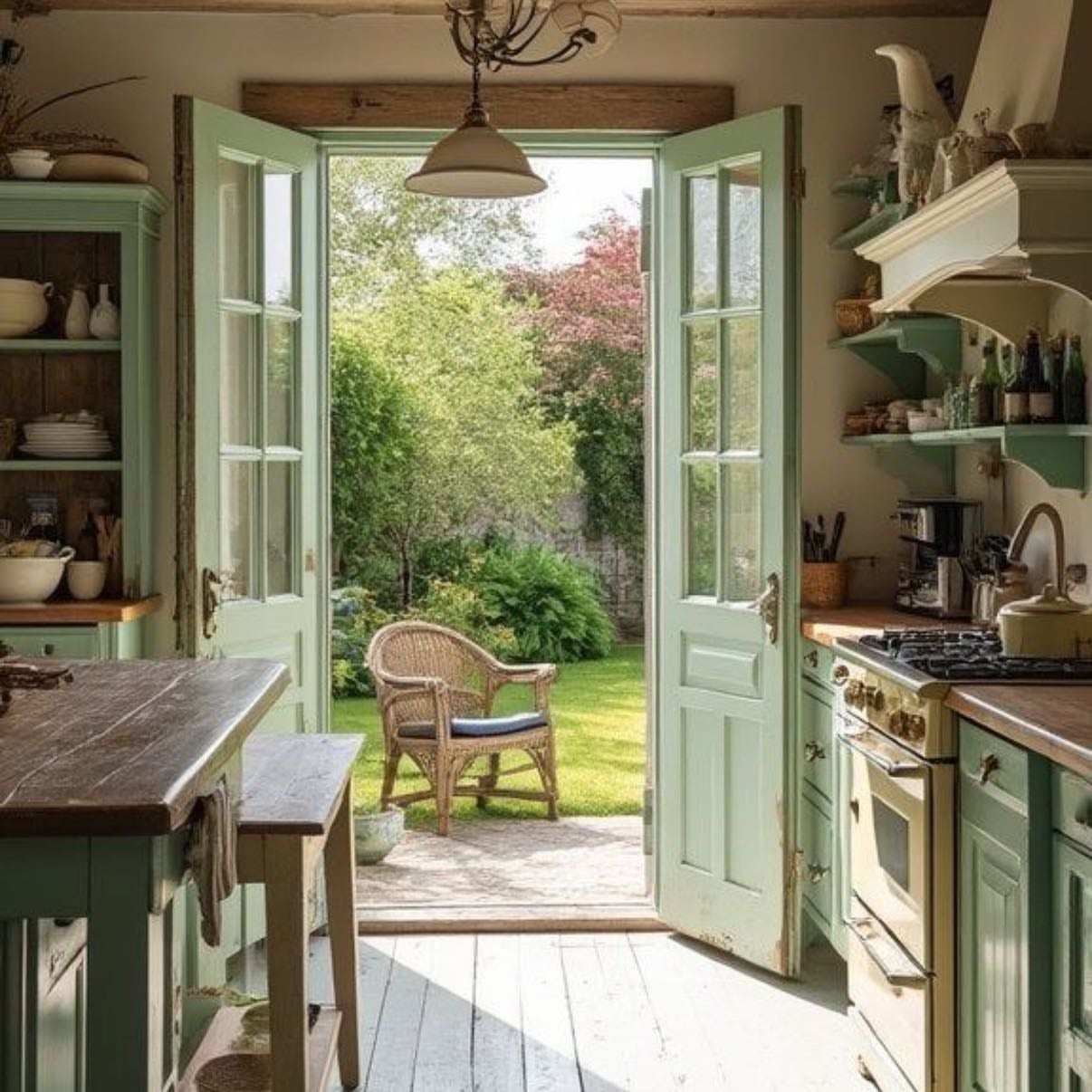 Doors to outside garden