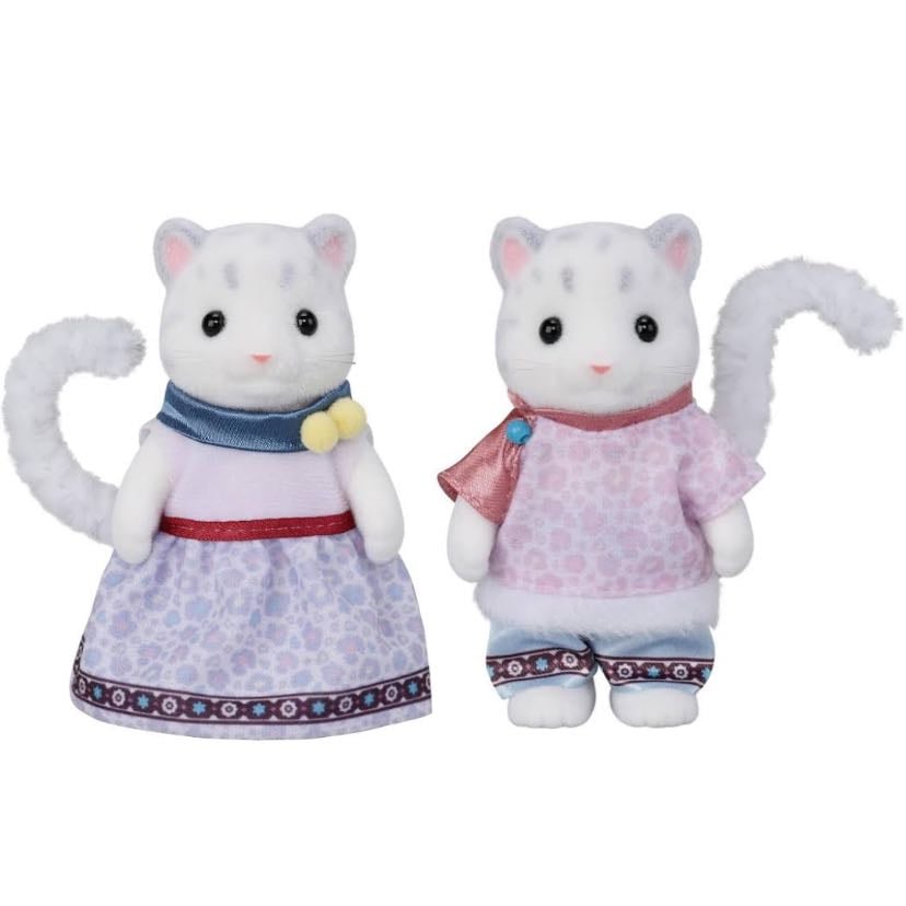 Pai e mãe Leopardos da Neve