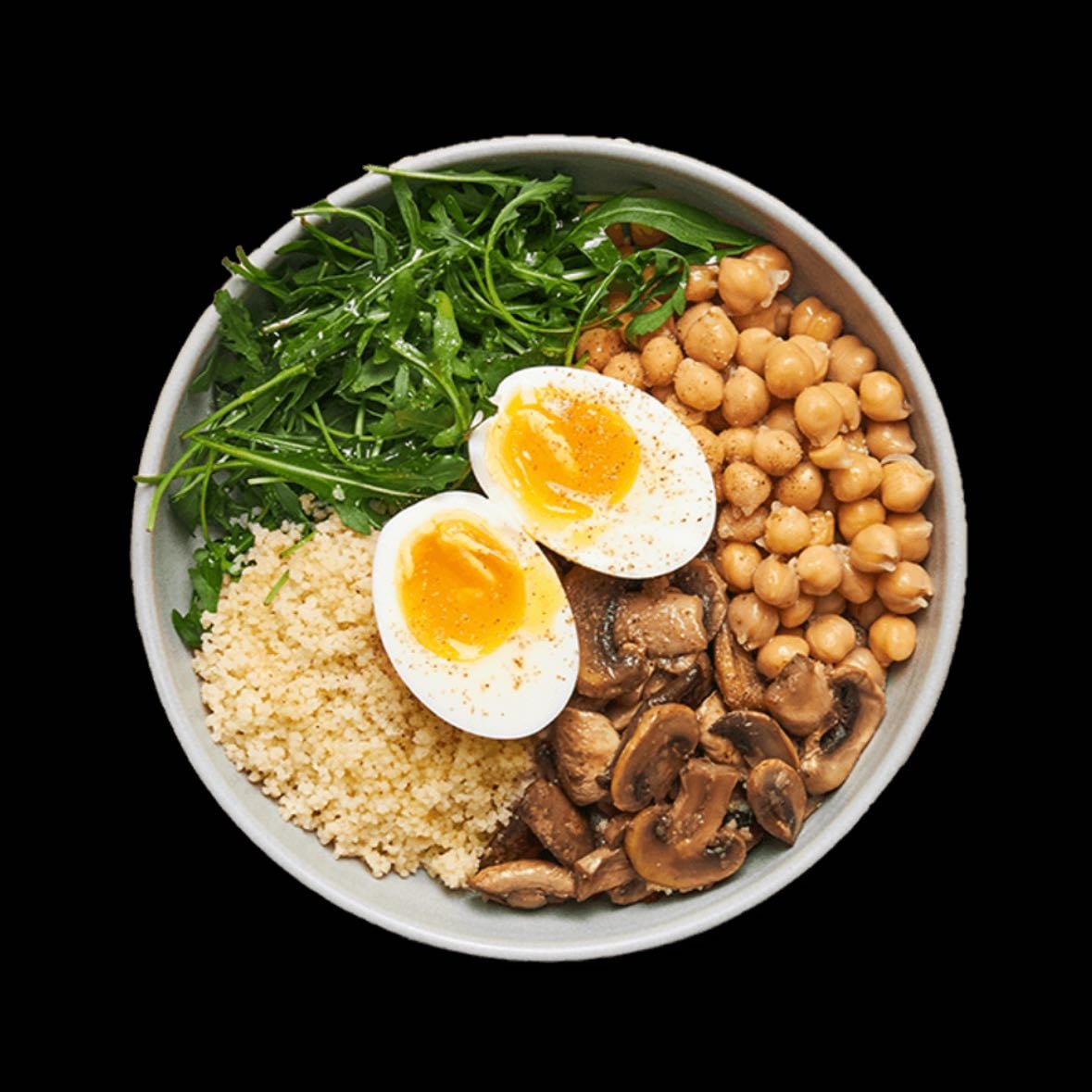 salade quinoa-pois chiches-œufs