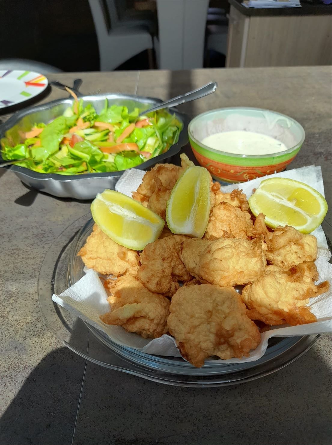 beignet de patate douce et de ditalini