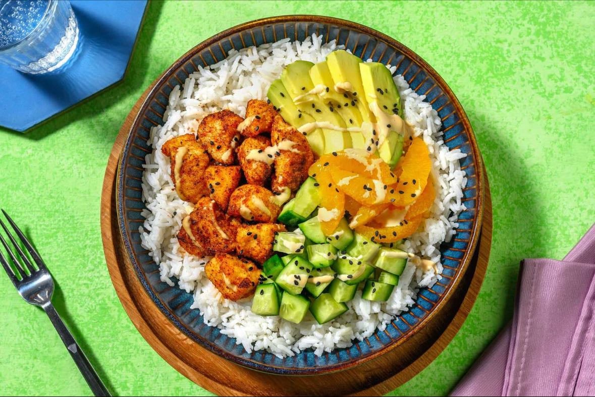 bowl riz-poulet-avocat