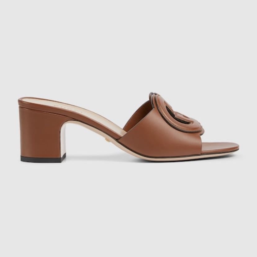Slide Sandal With Interlocking G - 575 $