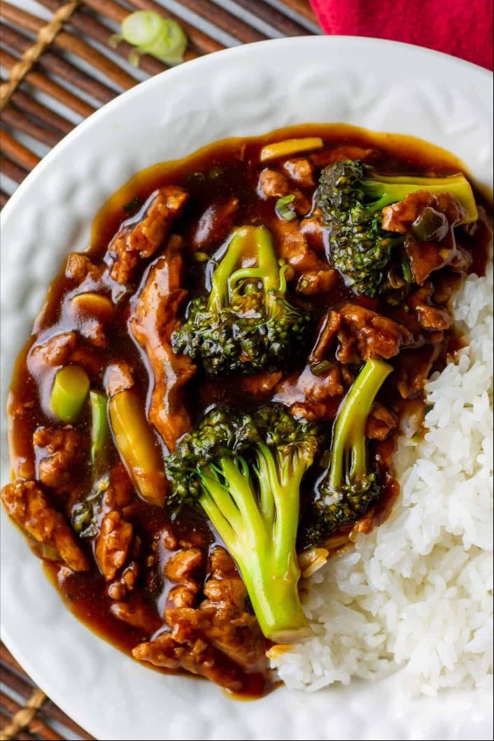 Rice With Beef Soy And Vegetables