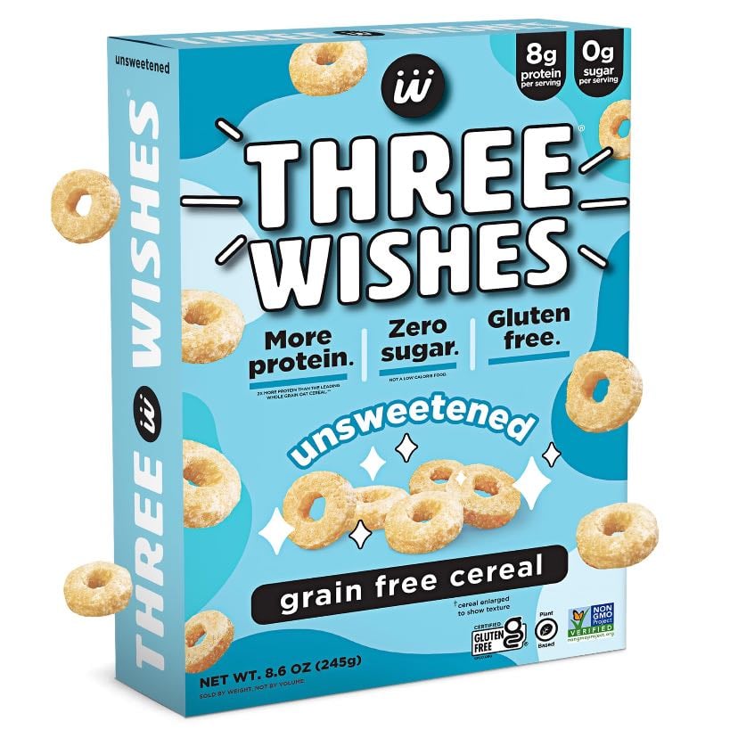 Unsweetened Cereal, Plain or Cinnamon - Three Wishes