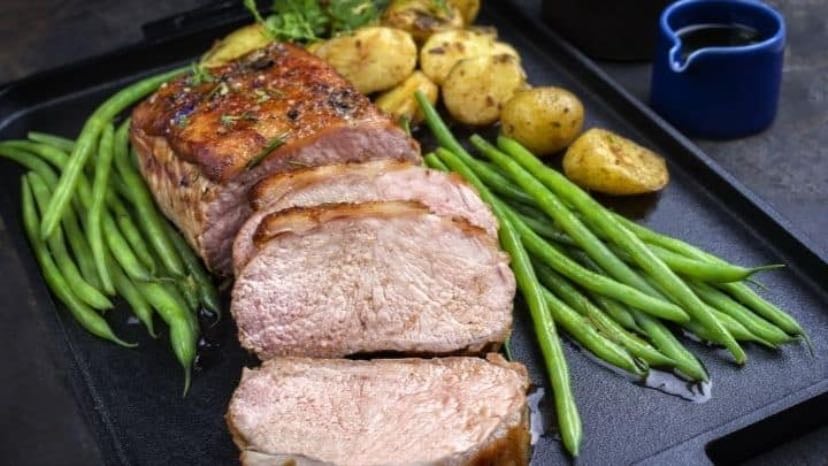 Veal & Green Vegetables Plate