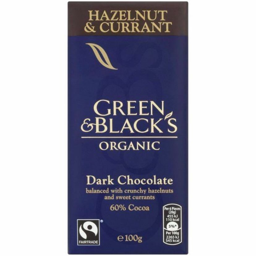 Dark Chocolate With Roasted Hazelnuts - Green & Black’s Organic