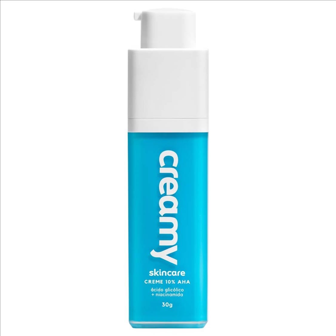 ácido Glicólico Creamy - 3 vezes na semana, de noite