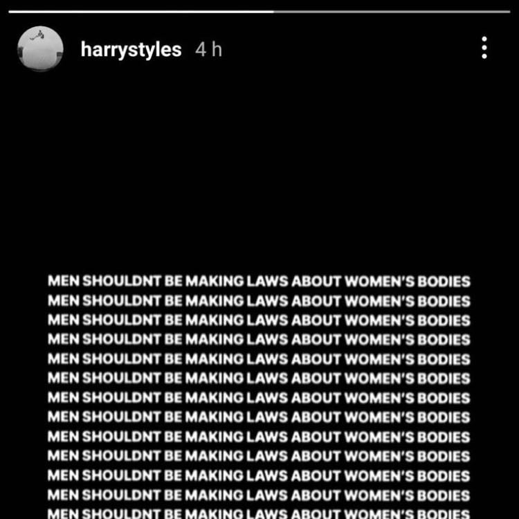 harry - โdonโt let anyone tell you what to do with your bodyโ