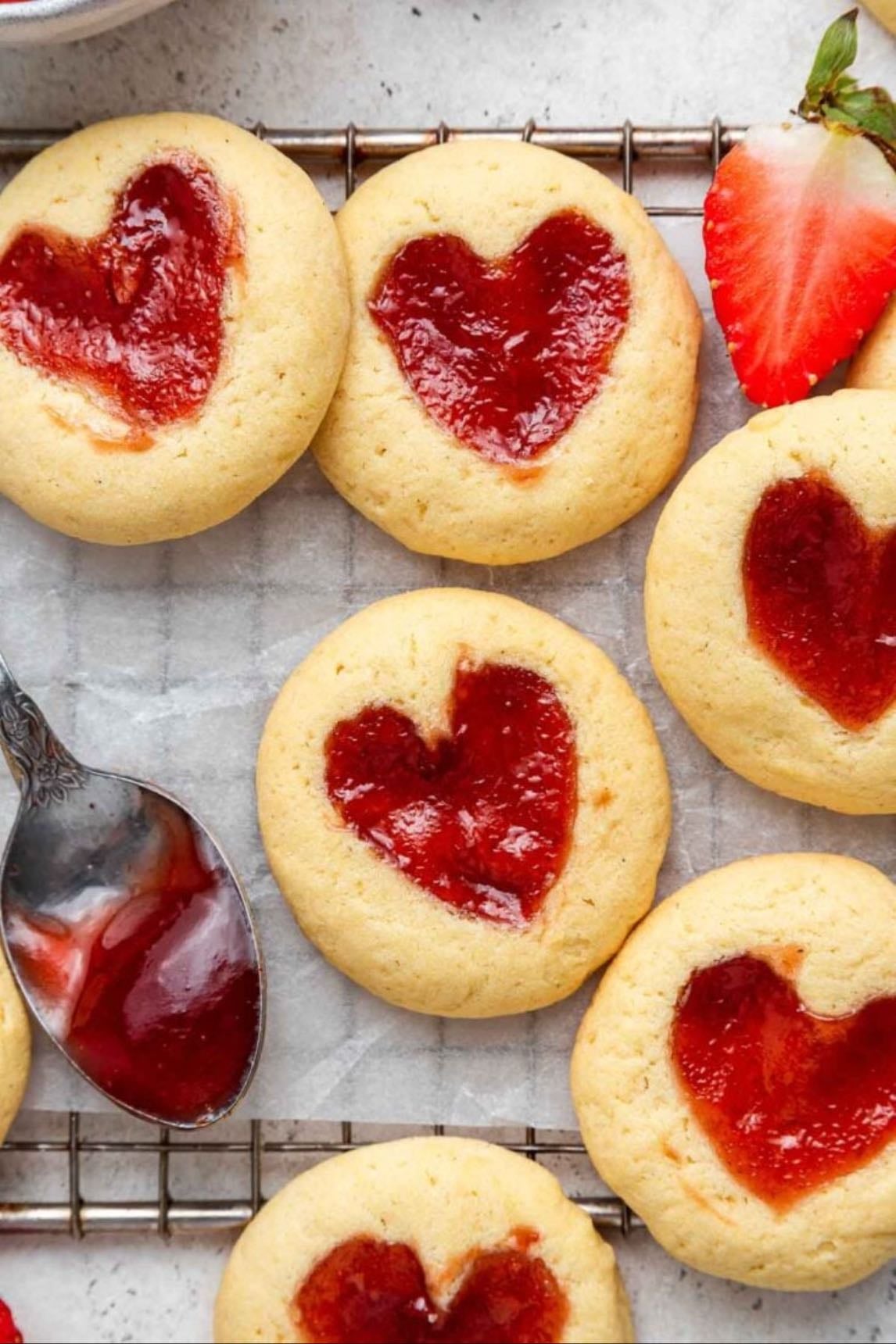 strawberry jam cookies