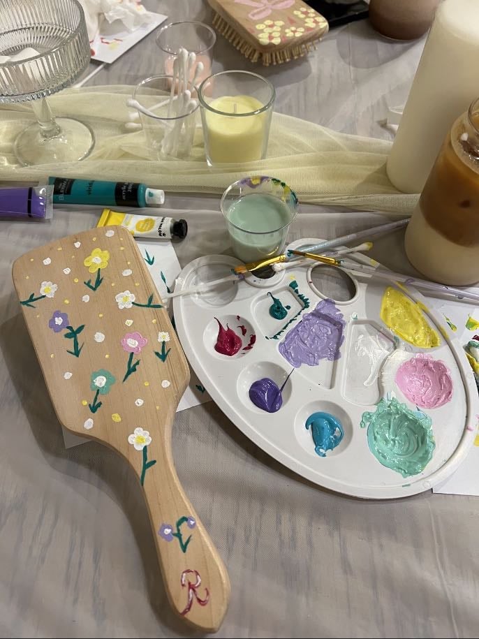 Hairbrush painting