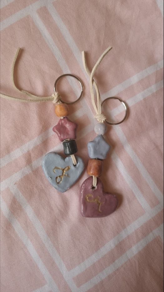 Clay keychain making