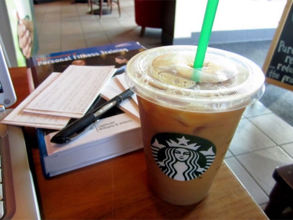 go to a coffee shop