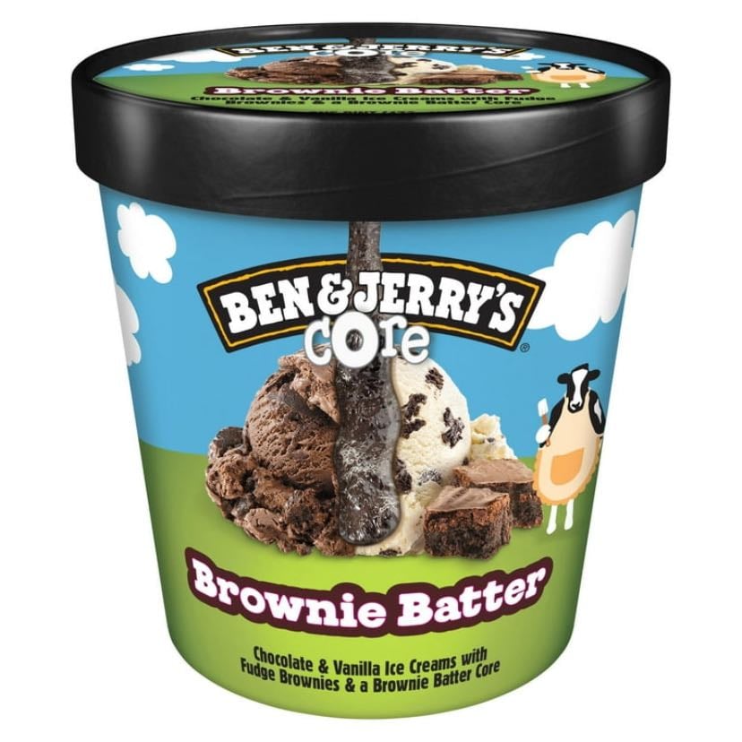 ben and jerry’s brownie batter core