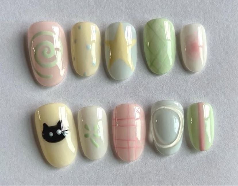 pastel nail polish