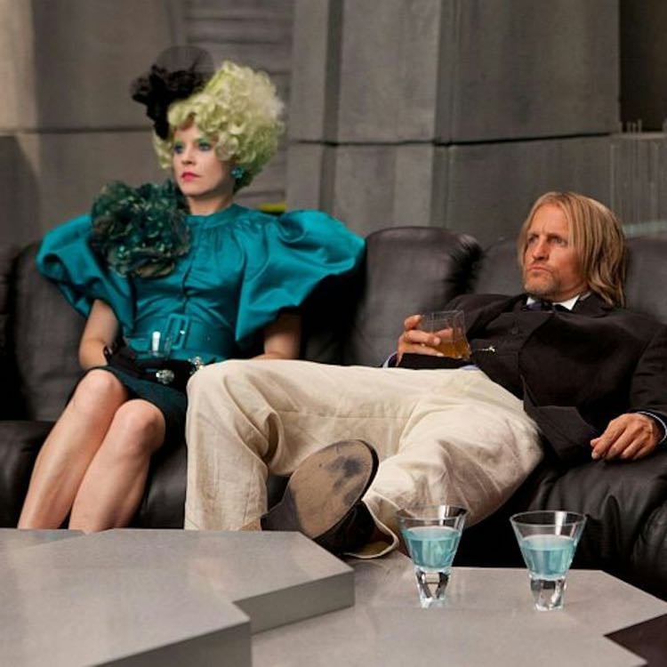 haymitch and effie - you know, i like you better without all that makeup. well i like you better sober.
𝜗𝜚 2008, the hunger games
