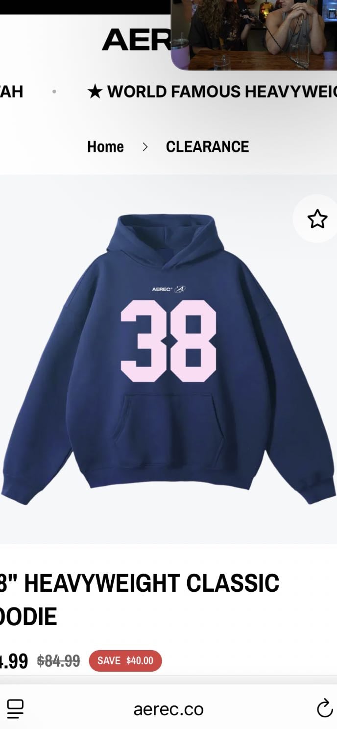 “38” Hoodie - Aerec