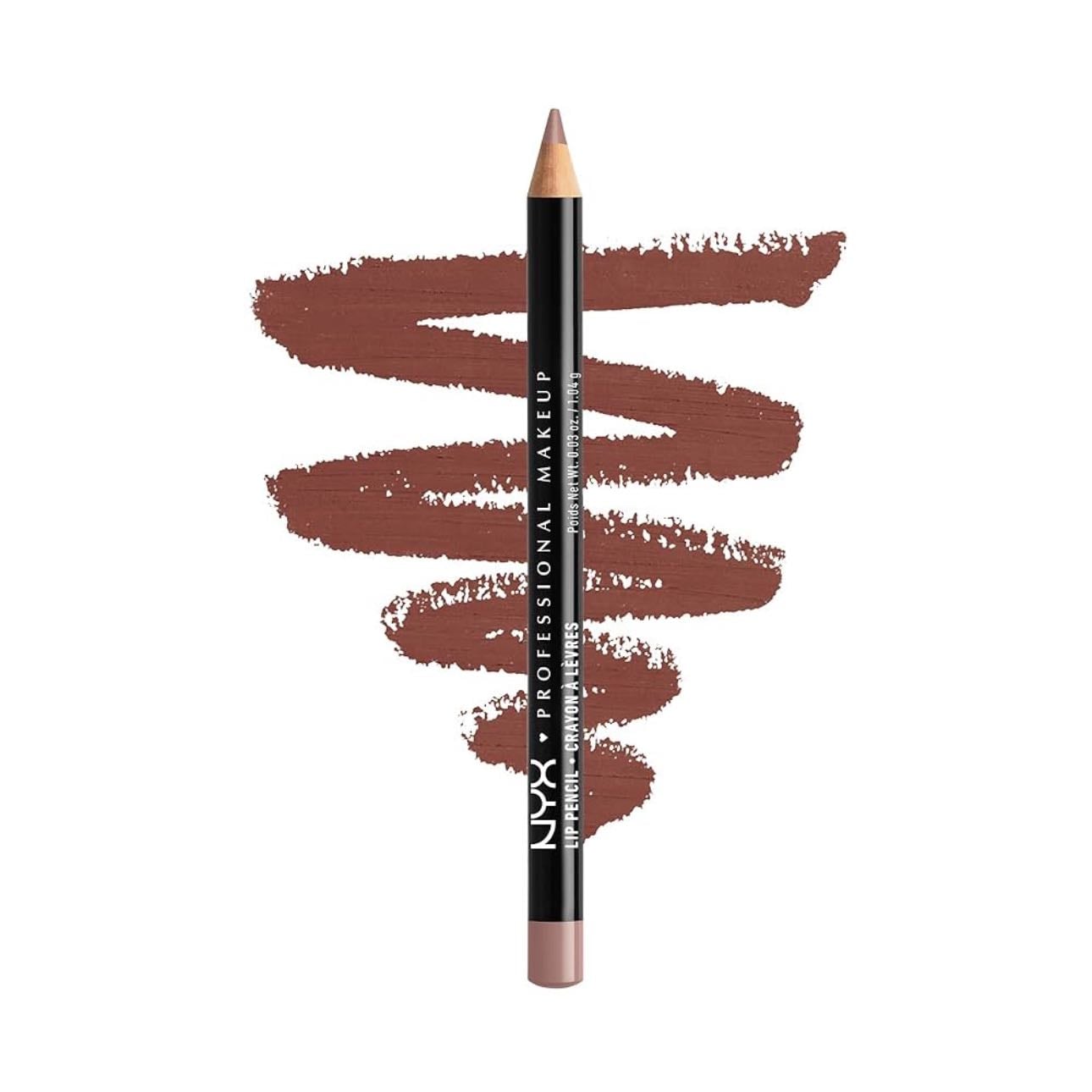 nyx slim lip liner pencil - shade: mahogany