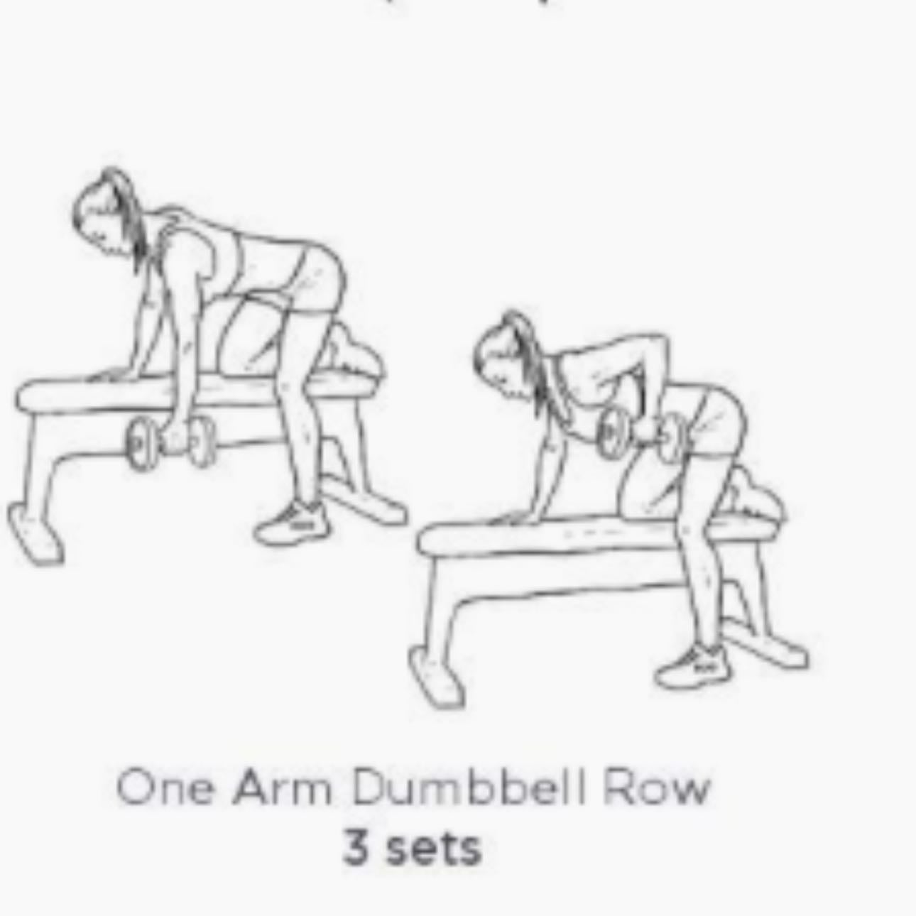 One arm dumbbell row
