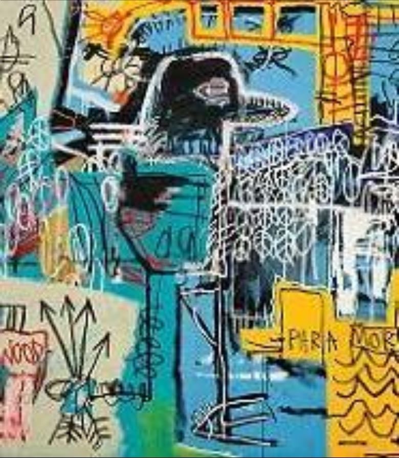 jean michel basquiat- bird on money