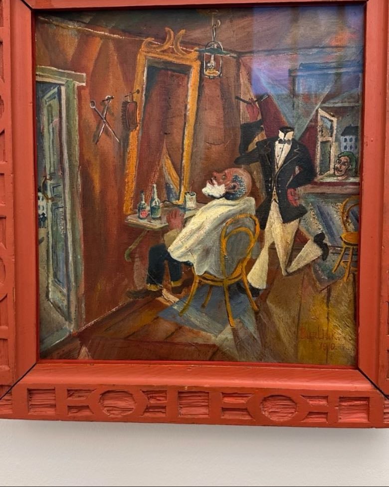 david burliuk- a close shave