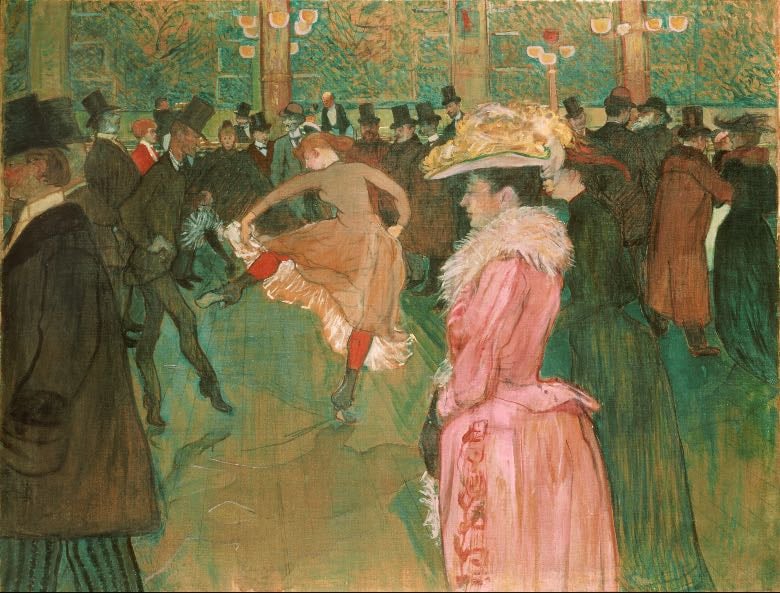 henri de toulouse lautrec- at the moulin rouge