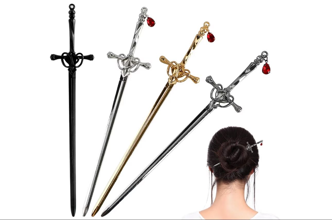 Palillos para el cabello de espada