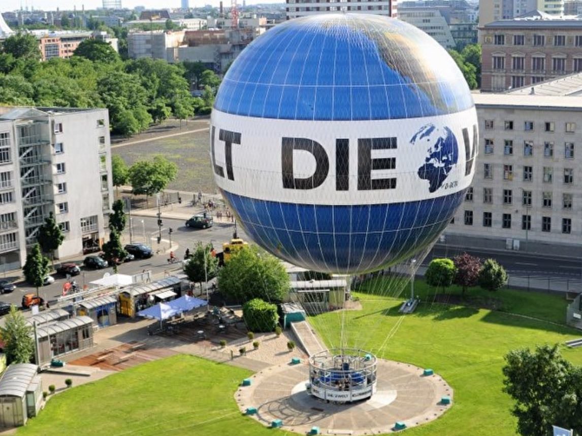 Welt Heißluftballon