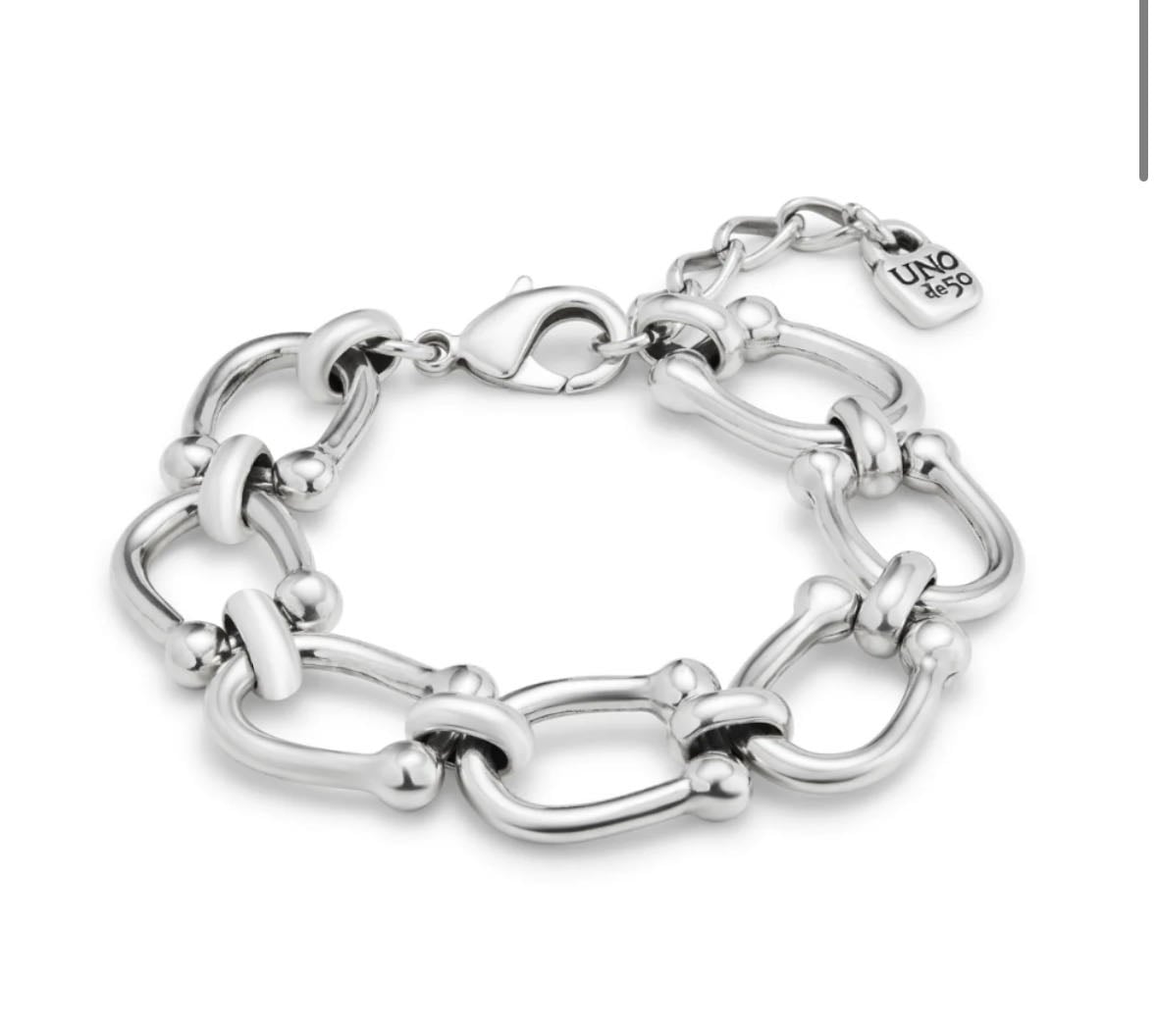 UNOde50 - medium oval link chain bracelet