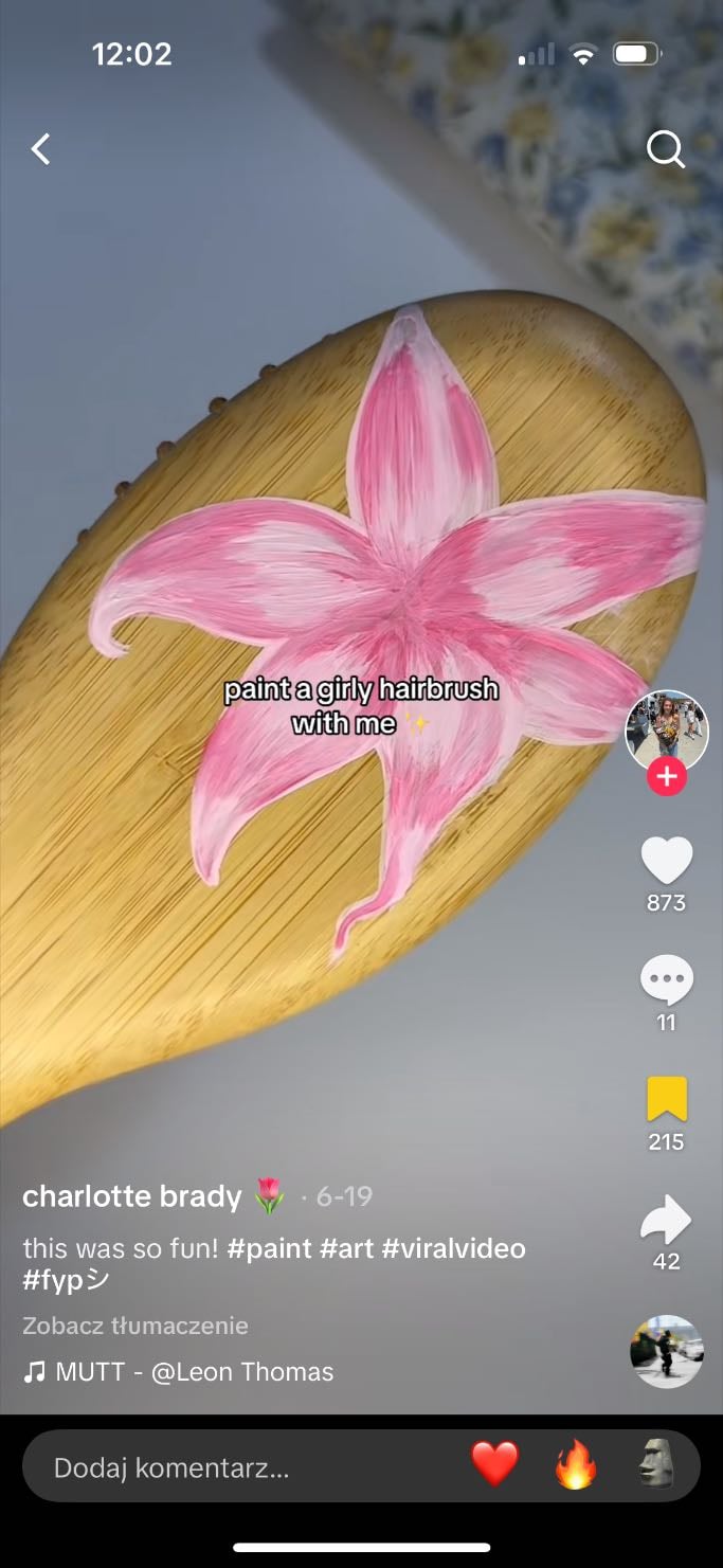 paint a hairbrush
