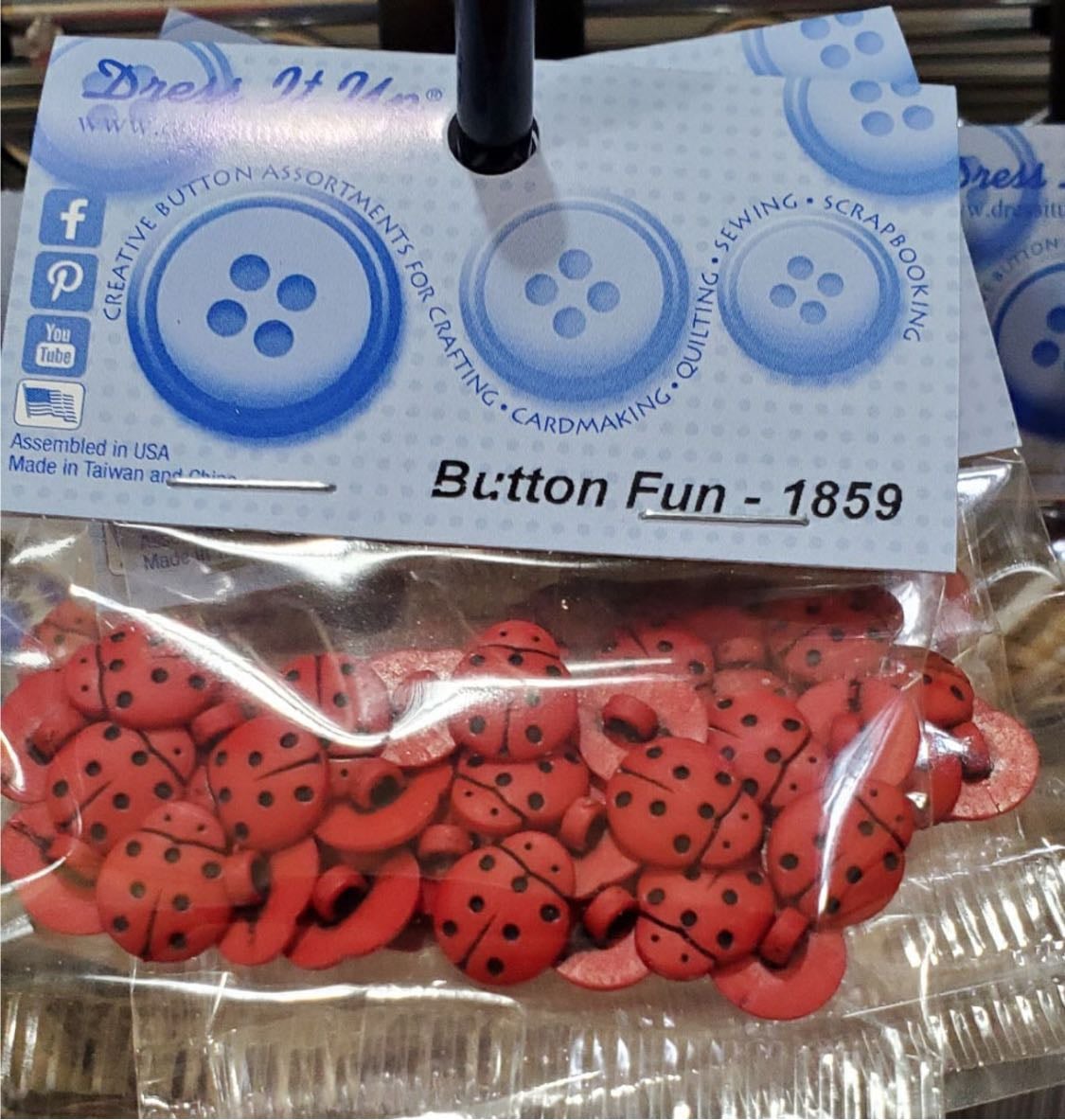 ladybug buttons