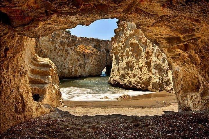 Papafragas Caves - Sunset