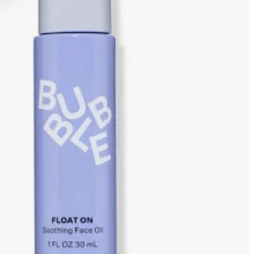 Bubble facial oil