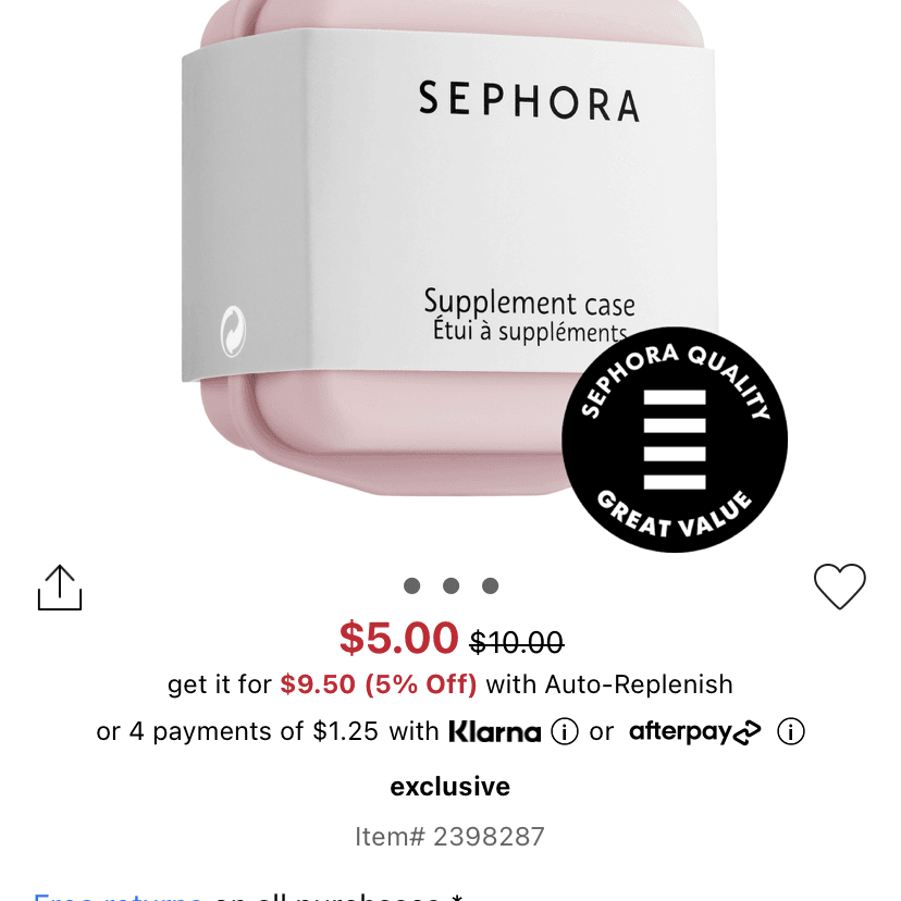Sephora supplement case