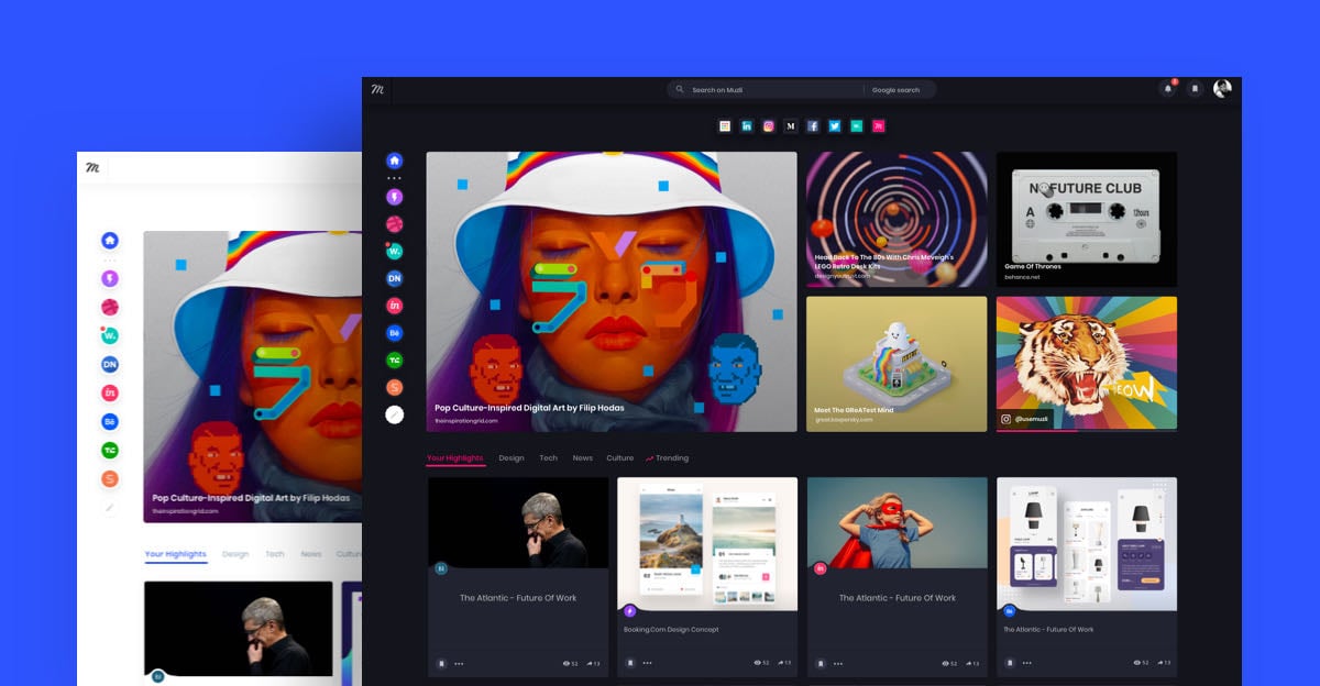 Muzli - Design inspiration hub - design inspirations