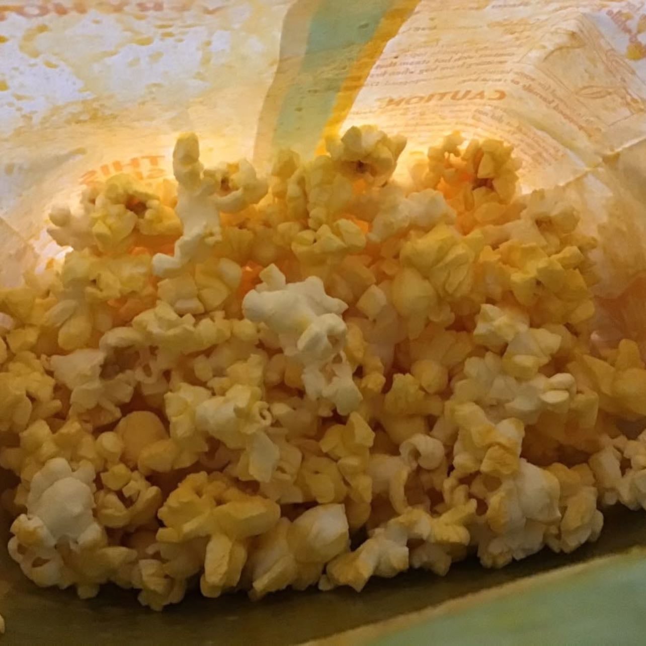 shitty microwaved popcorn