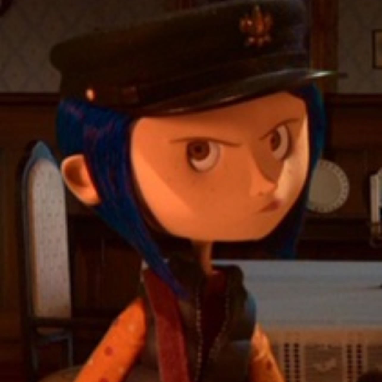 ⭑.ᐟ coraline jones (coraline) - i was more coraline in my late elementary to early middle school days (down to the dyed blue hair and an impatient attitude). but i still understand her even now. her passiveness, her boredom, her loneliness, her fears. the way she is too curious for her own good. curiosity literally almost killed the cat in this one.