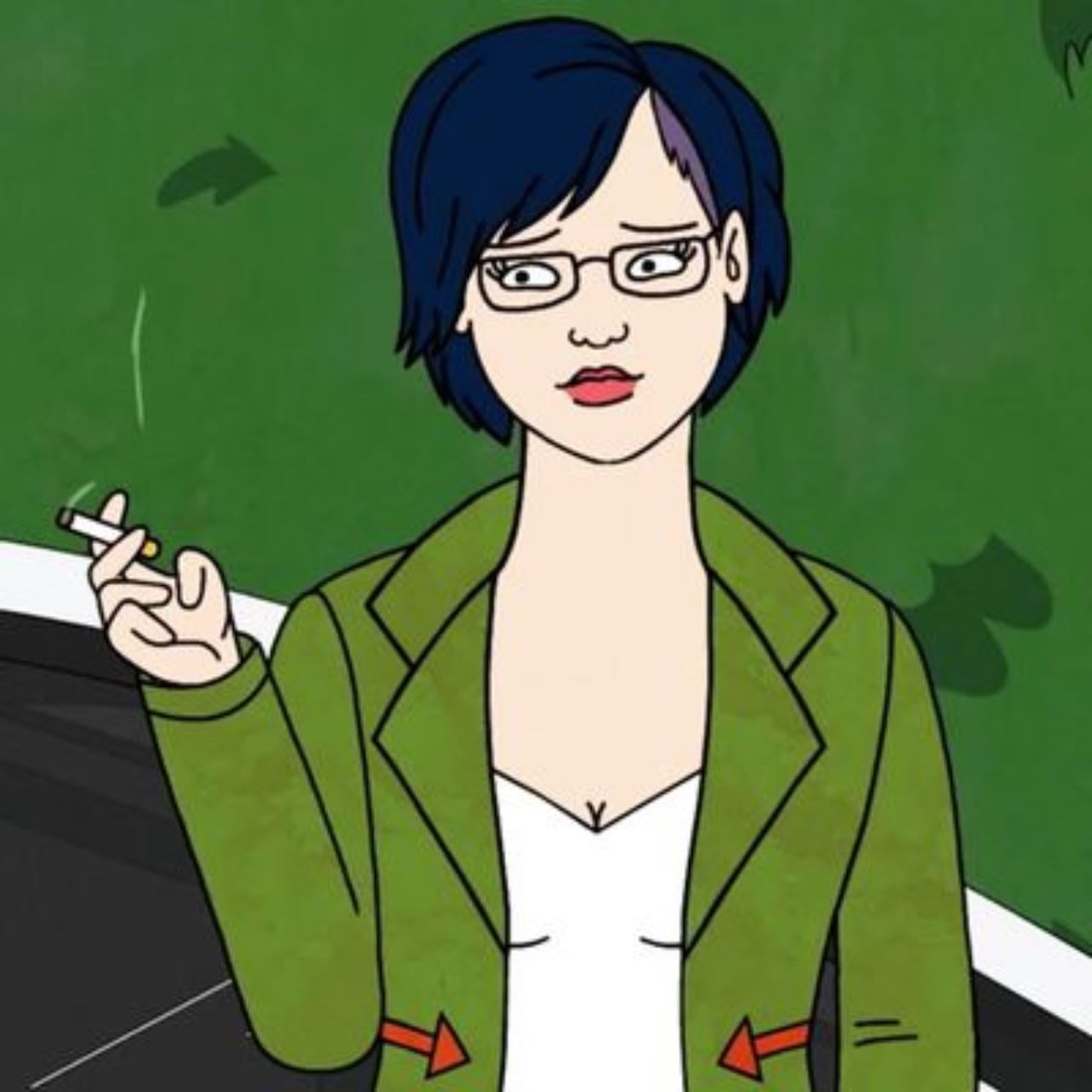 ⭑.ᐟ diane nguyen (bojack horseman) - “because if i don''t, that means that all the damage i got isn''t good damage, it''s just damage. i have gotten nothing out of it, and all those years i was miserable was for nothing.” feminist writer girl who seems well-put together to everyone else but is really trying to figure out her life. i had a bojack once. i don’t recommend.