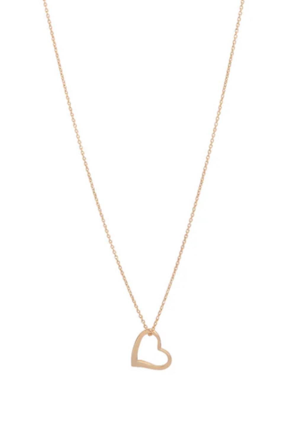 Lovisa Gold Plated Sterling Silver Heart Necklace - $28.99